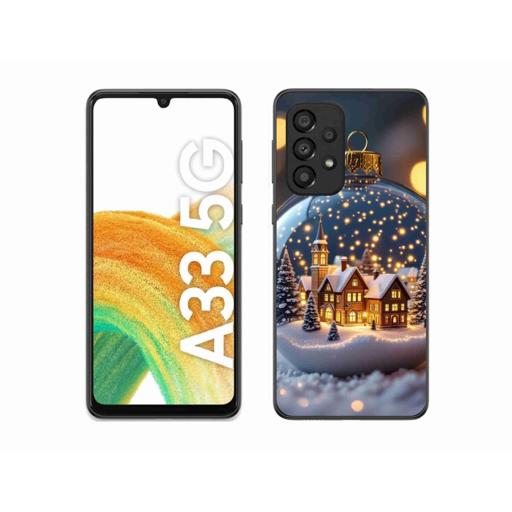 Gélový kryt mmCase na Samsung Galaxy A33 - vianočné gule 4