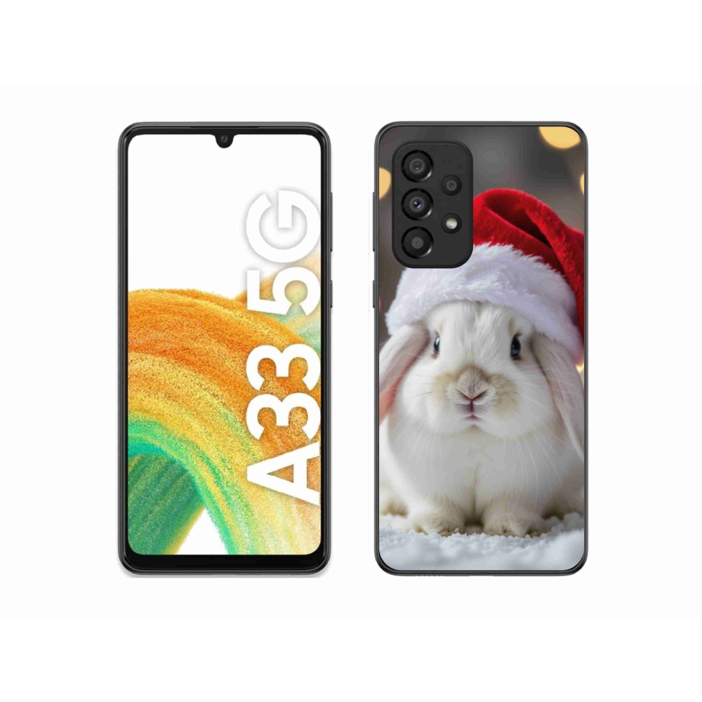 Gélový kryt mmCase na Samsung Galaxy A33 - vianočný králik