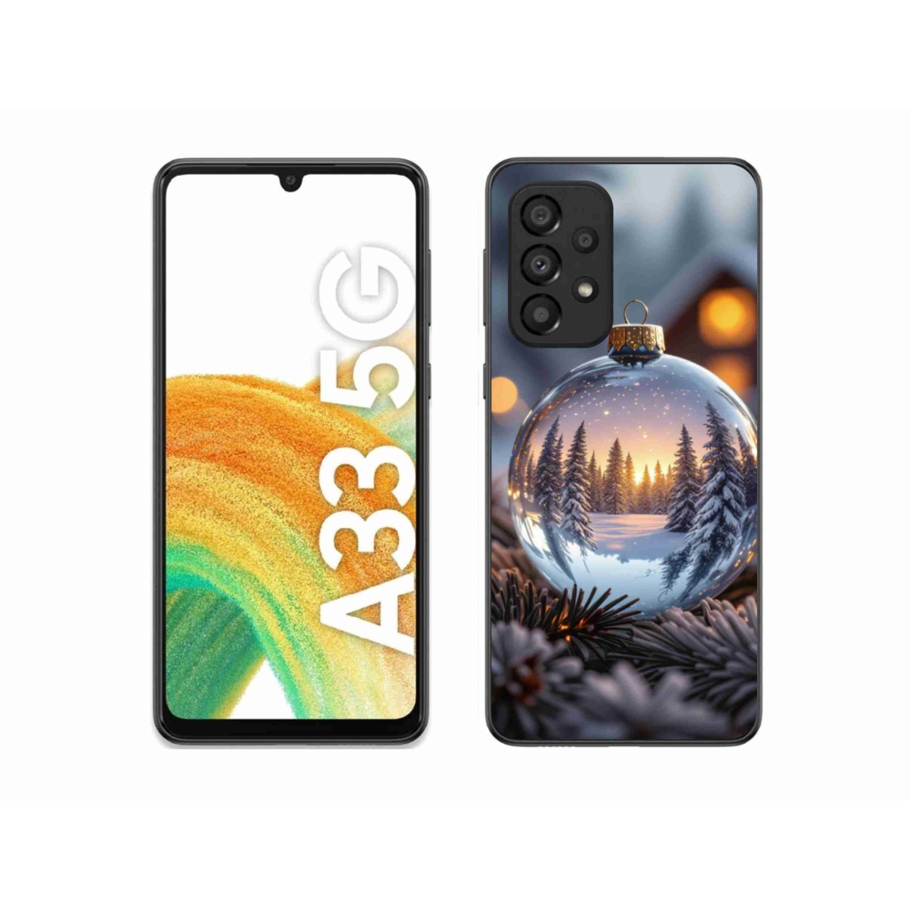 Gélový kryt mmCase na Samsung Galaxy A33 - vianočná ozdoba