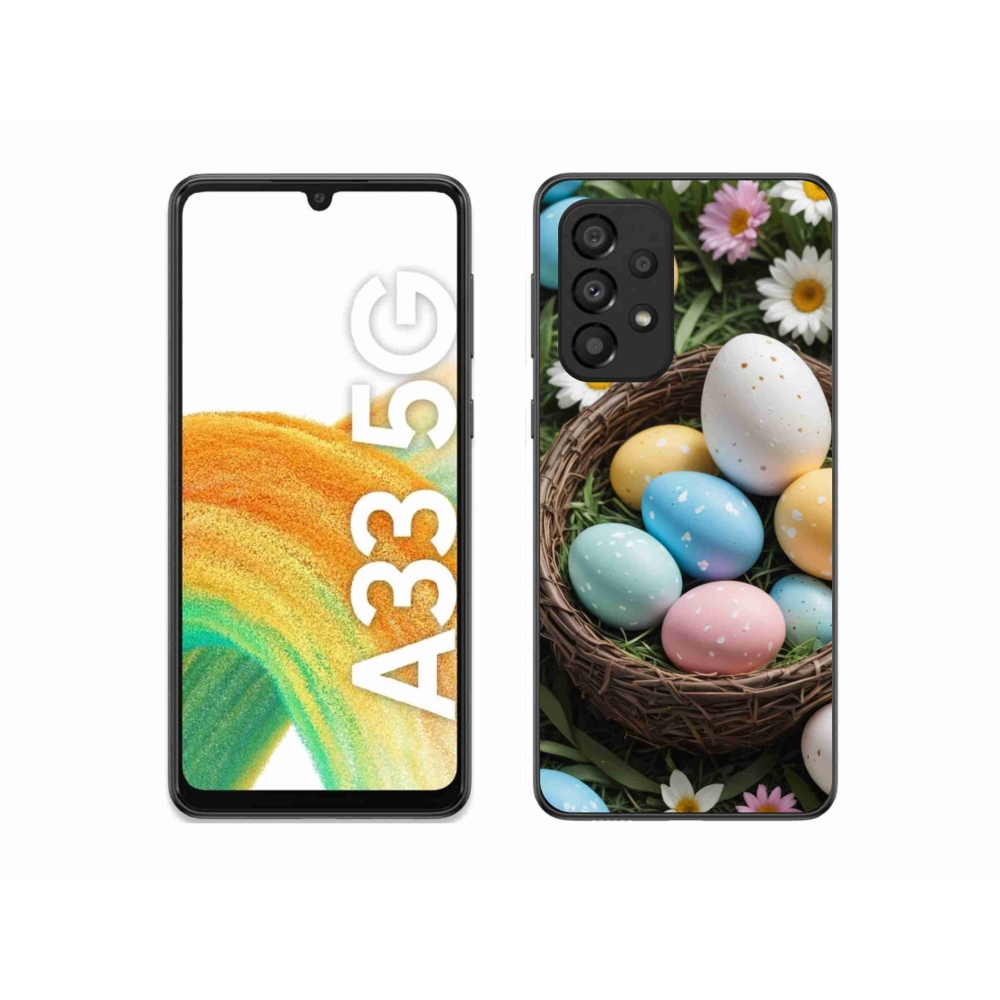 Gélový kryt mmCase na Samsung Galaxy A33 - veľkonočné vajíčka 2