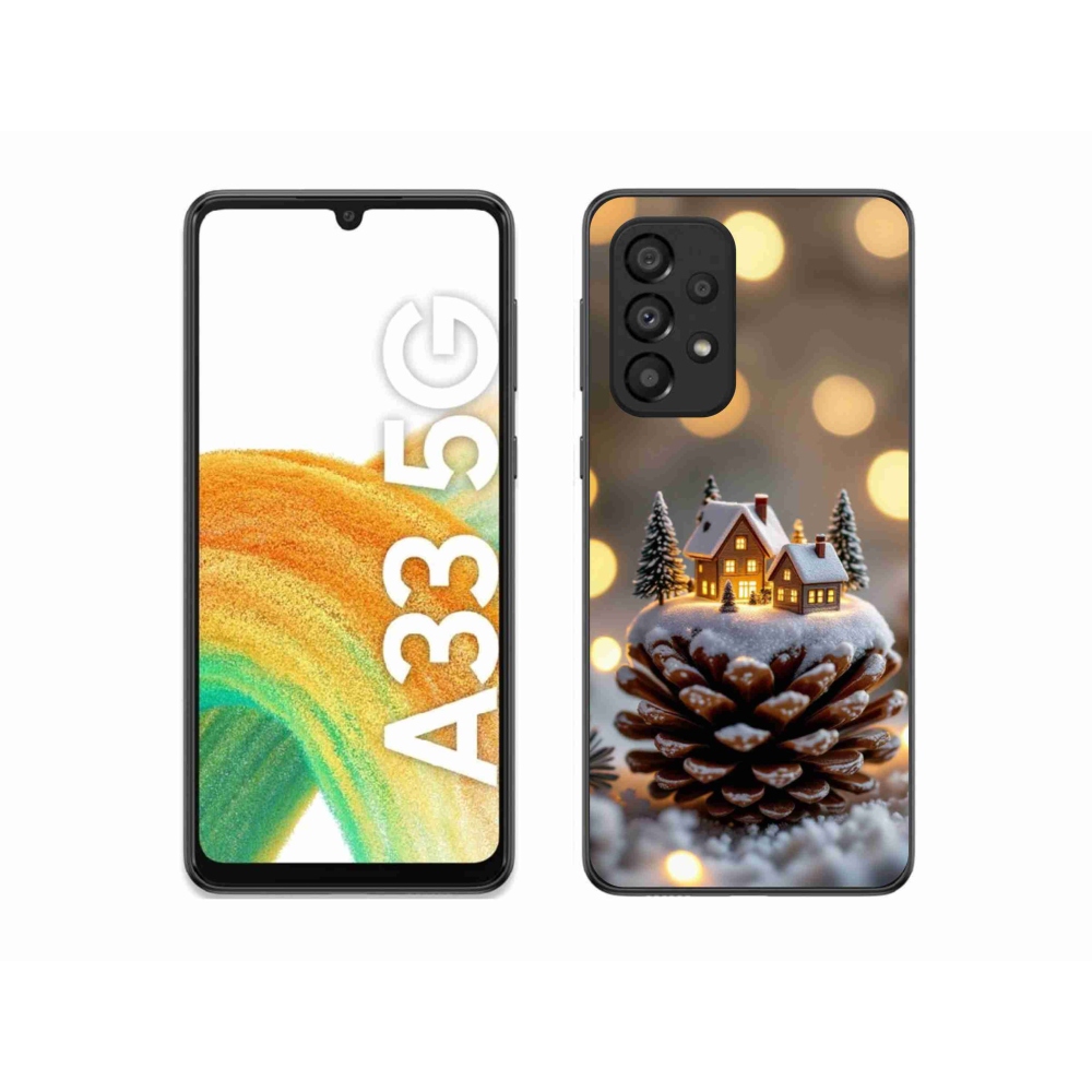 Gélový kryt mmCase na Samsung Galaxy A33 - zimná dedinka