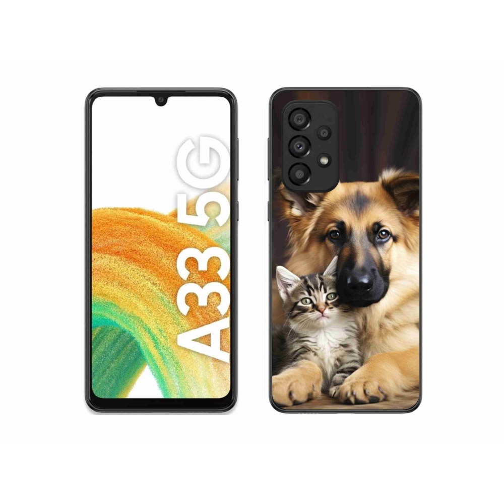 Gélový kryt mmCase na Samsung Galaxy A33 - zvieracie priateľstvo