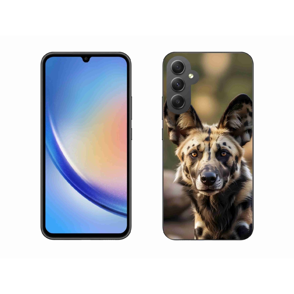 Gélový kryt mmCase Samsung Galaxy A34 5G - africký divoký pes