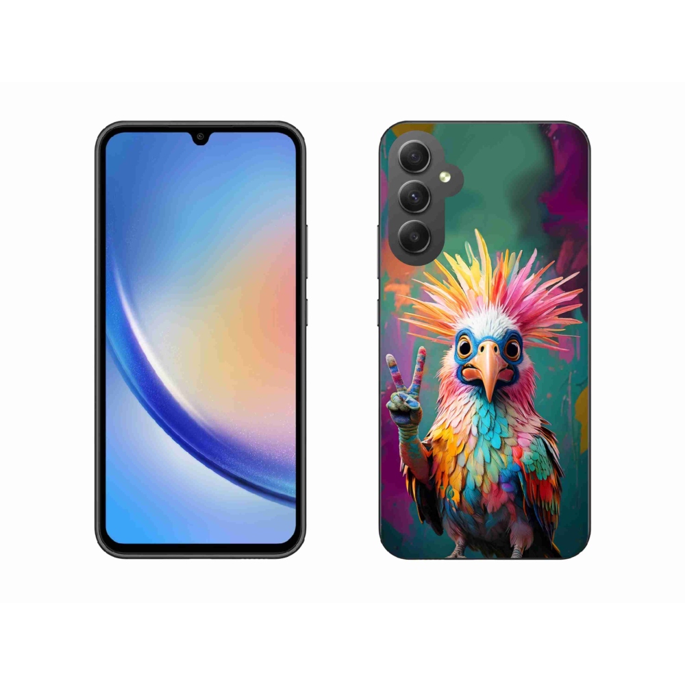 Gélový kryt mmCase na Samsung Galaxy A34 5G - farebný rebel