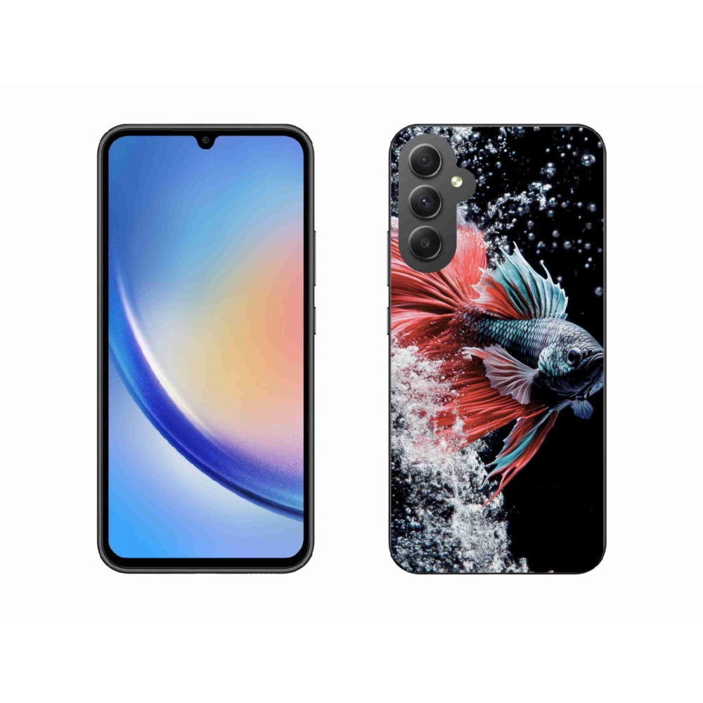 Gélový kryt mmCase na Samsung Galaxy A34 5G - bojovníčka pestrá