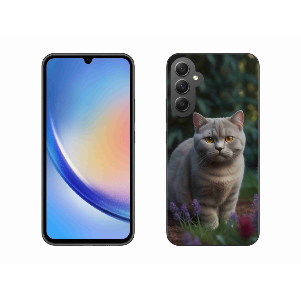 Gélový kryt mmCase na Samsung Galaxy A34 5G - britská mačka