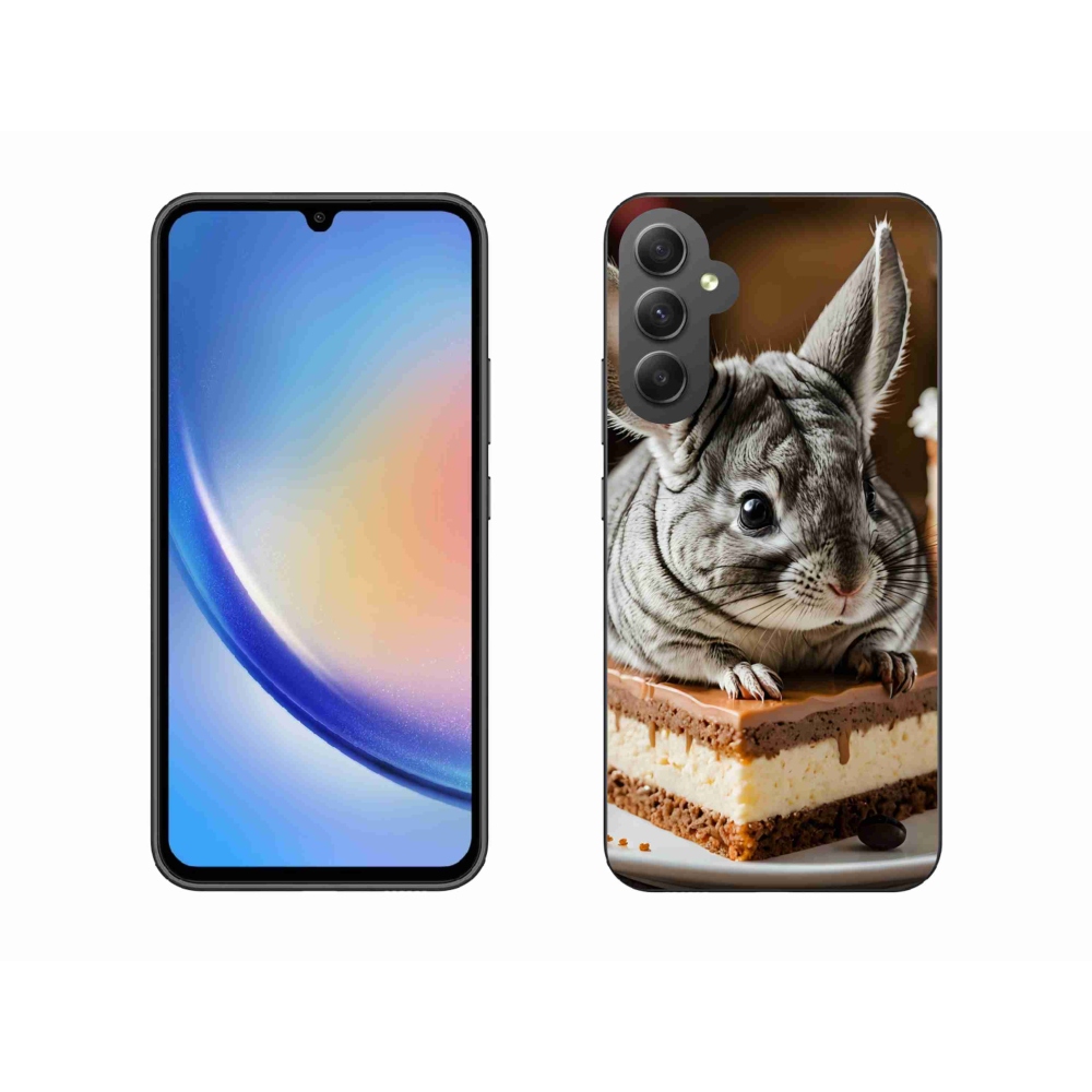 Gélový kryt mmCase na Samsung Galaxy A34 5G - činčila