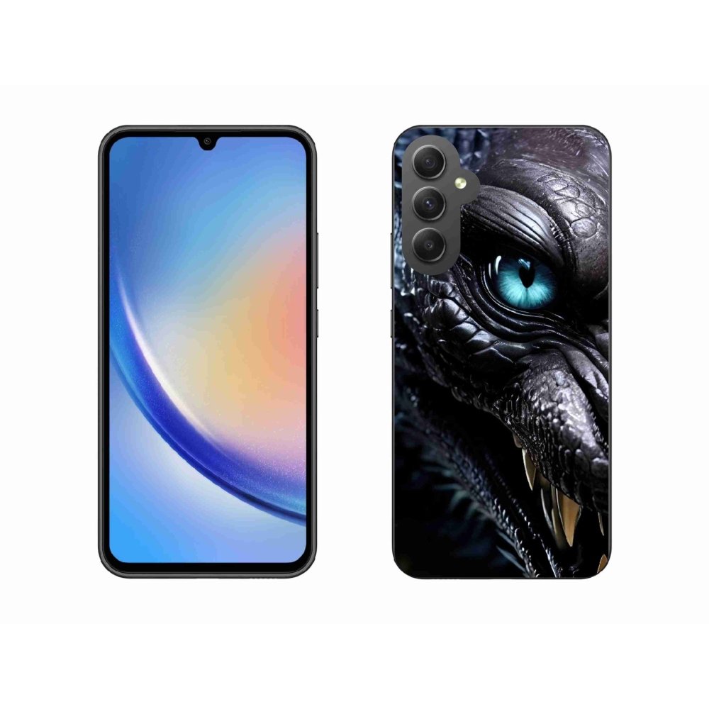 Gélový kryt mmCase na Samsung Galaxy A34 5G - dračí pohľad