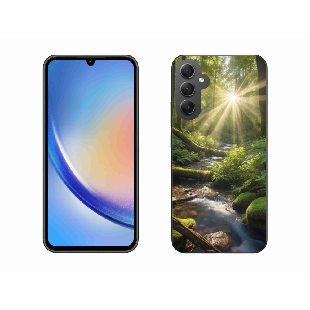 Gélový kryt mmCase na Samsung Galaxy A34 5G - hlbina lesa