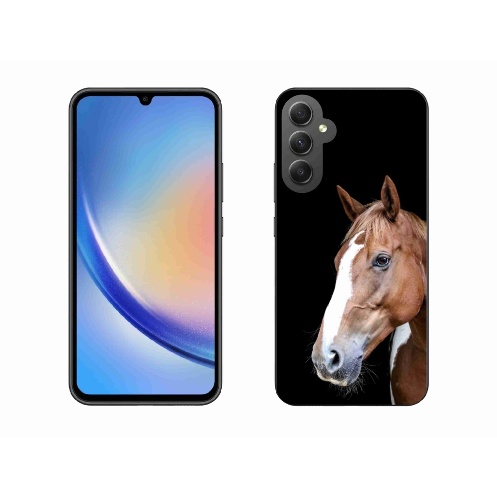 Gélový kryt mmCase na Samsung Galaxy A34 5G - hnedý kôň 3