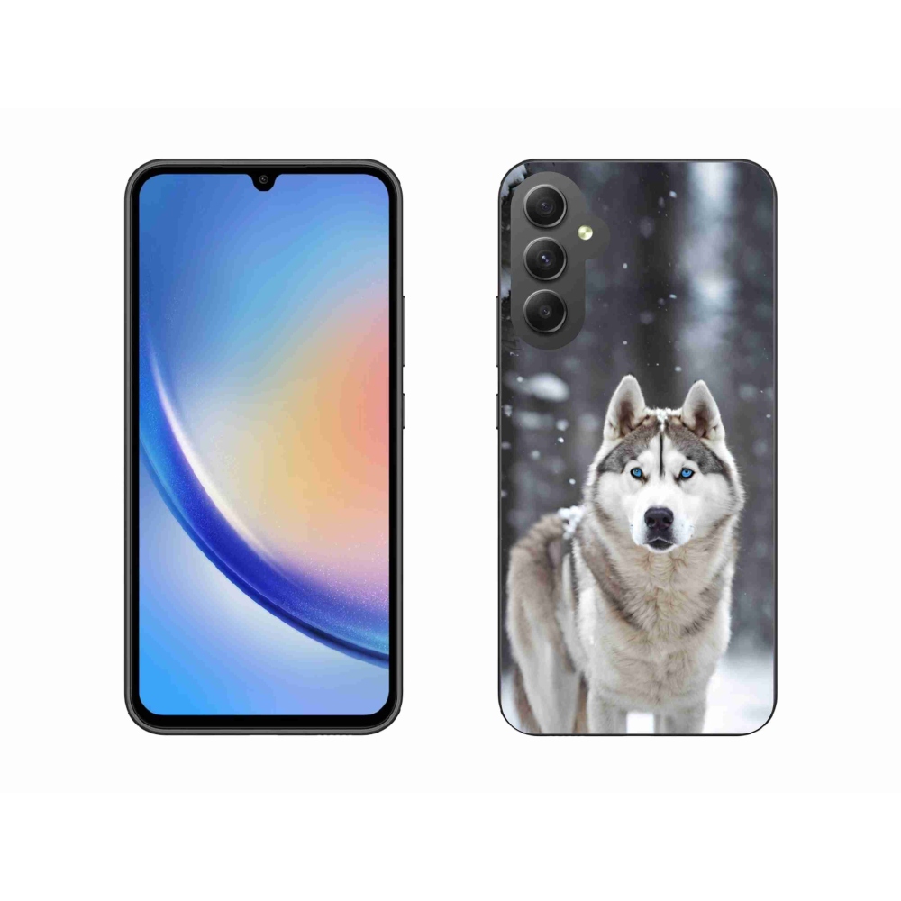Gélový kryt mmCase na Samsung Galaxy A34 5G - husky 2