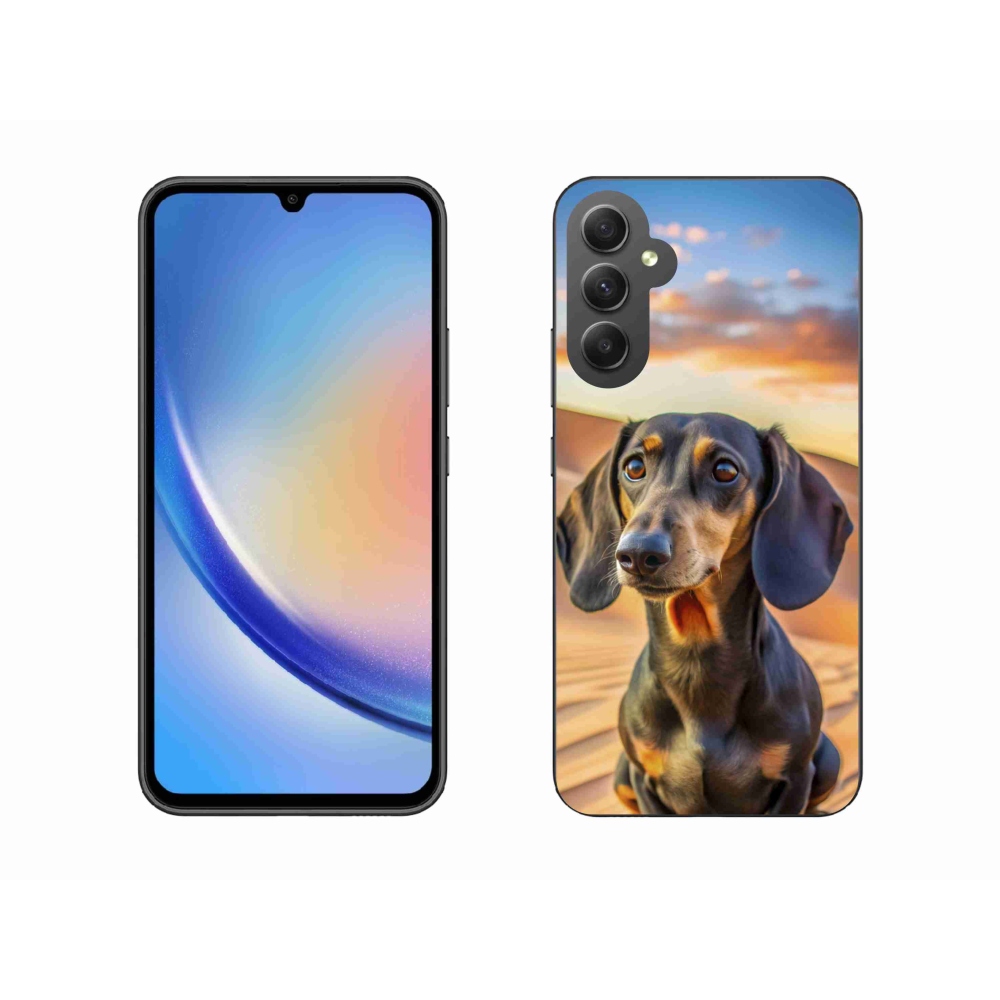 Gélový kryt mmCase na Samsung Galaxy A34 5G - jazvečík 3