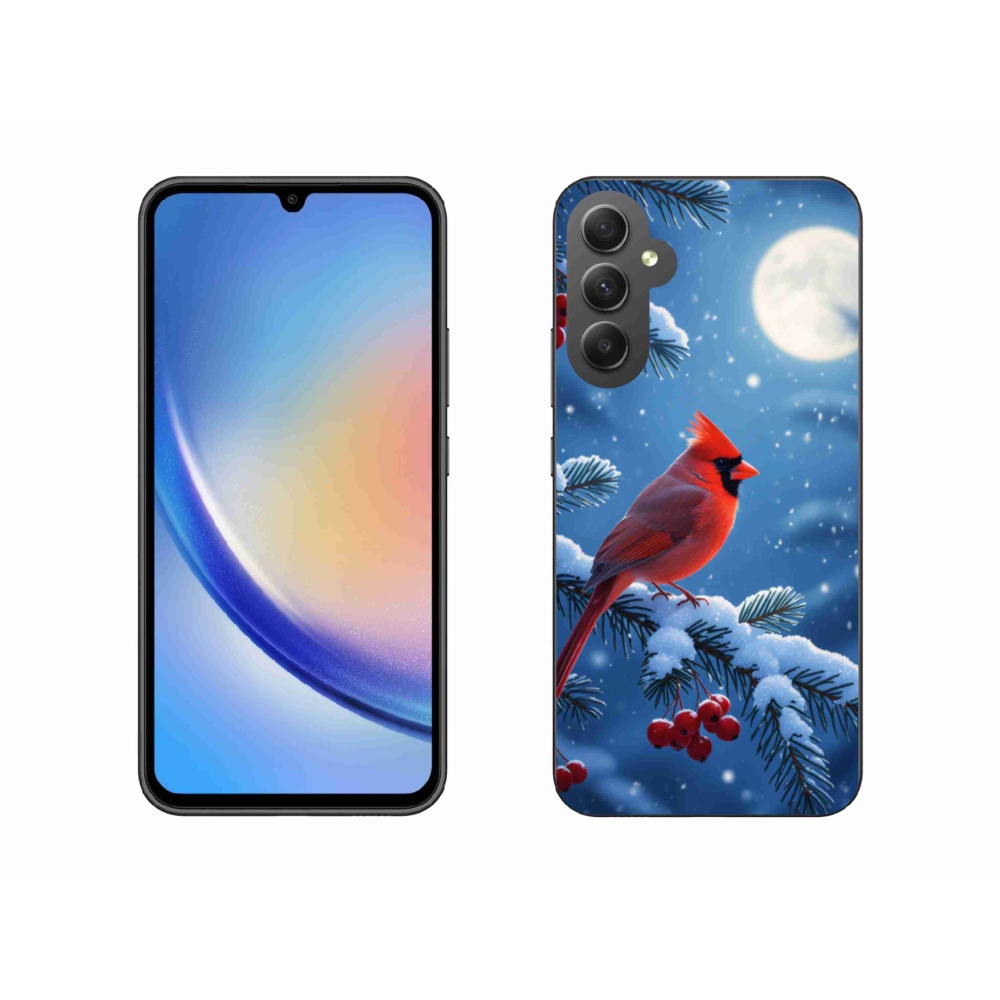 Gélový kryt mmCase na Samsung Galaxy A34 5G - kardinál červený