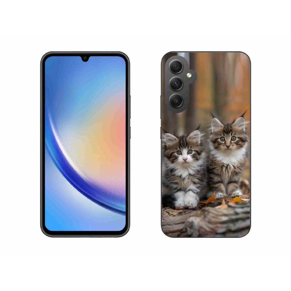 Gélový kryt mmCase na Samsung Galaxy A34 5G - mačacie duo 3