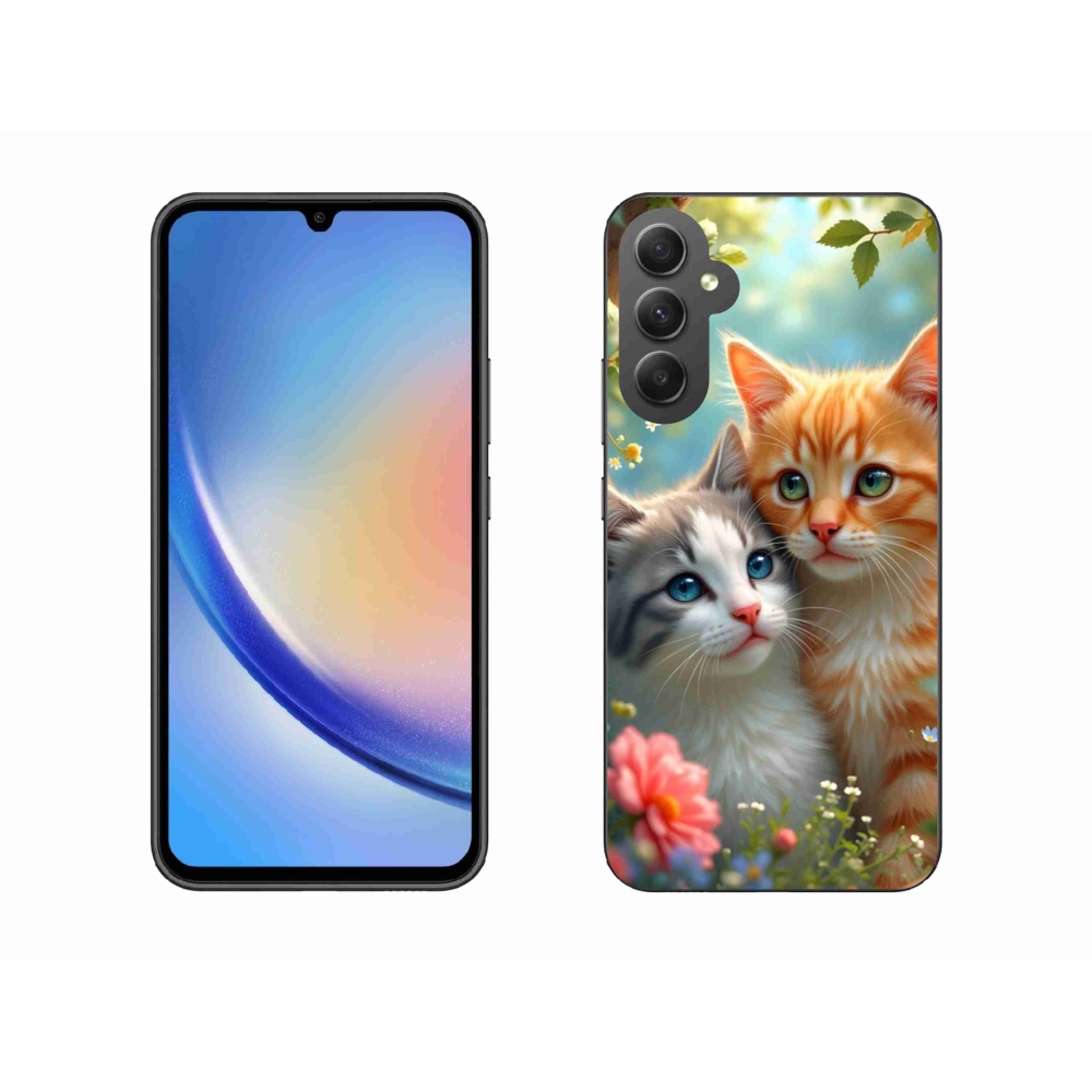 Gélový kryt mmCase na Samsung Galaxy A34 5G - mačacia láska 2