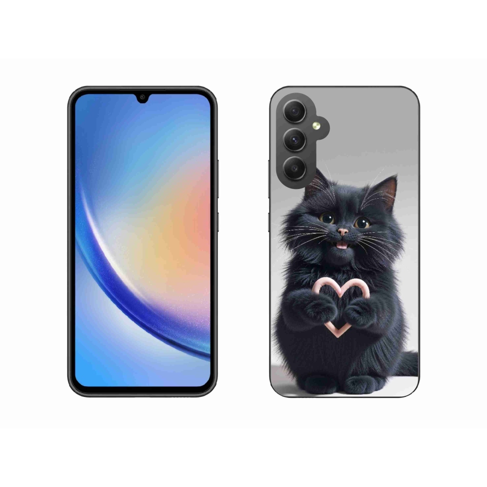 Gélový kryt mmCase na Samsung Galaxy A34 5G - mačacia láska 3