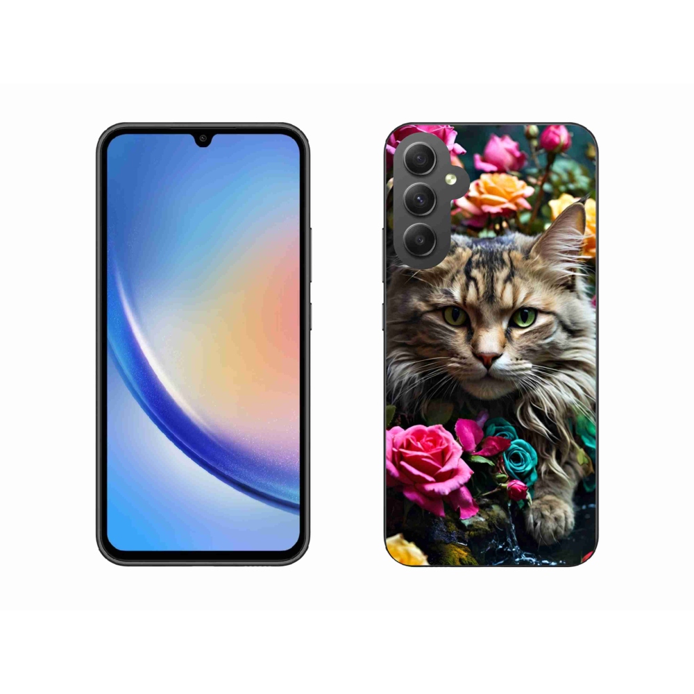 Gélový kryt mmCase na Samsung Galaxy A34 5G - mačacie pohľad 2