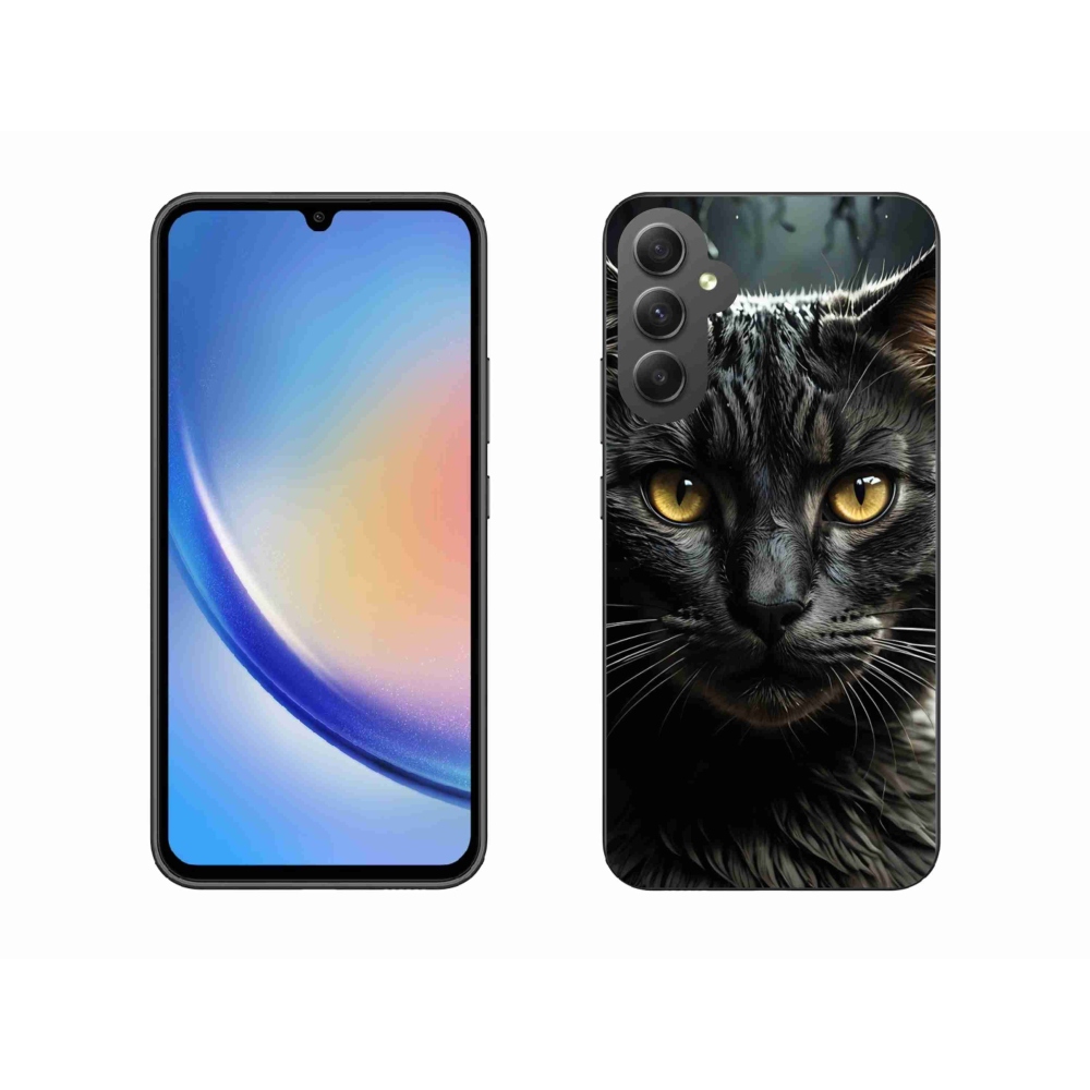 Gélový kryt mmCase na Samsung Galaxy A34 5G - mačacie pohľad 3