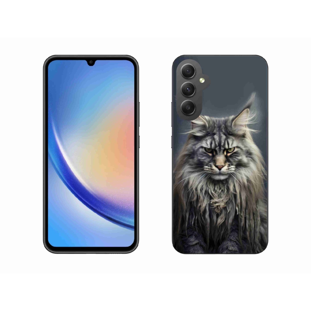 Gélový kryt mmCase na Samsung Galaxy A34 5G - mačacie pohľad 4