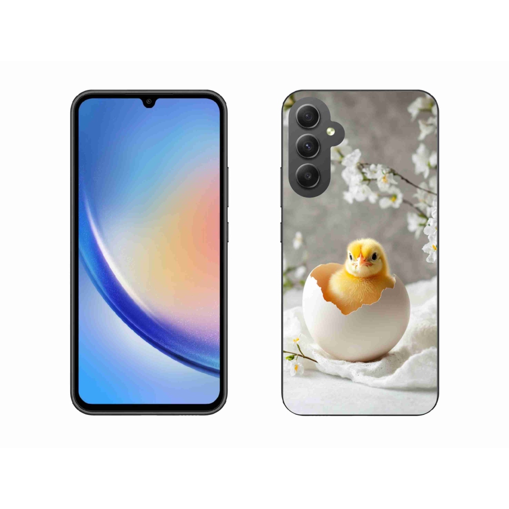 Gélový kryt mmCase na Samsung Galaxy A34 5G - kuriatko