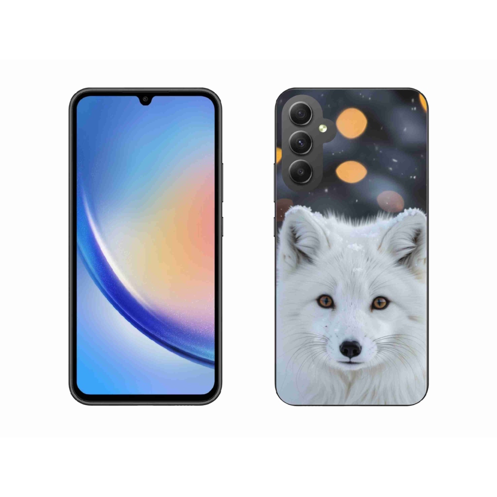 Gélový kryt mmCase na Samsung Galaxy A34 5G - líška polárna