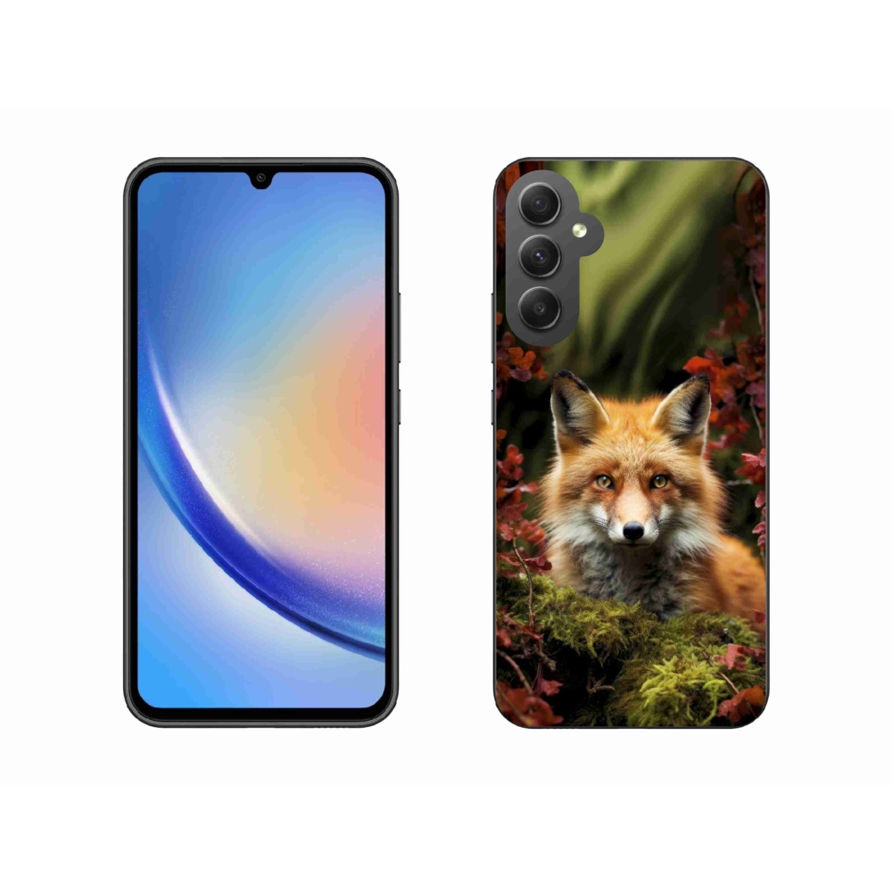 Gélový kryt mmCase na Samsung Galaxy A34 5G - líška v lese