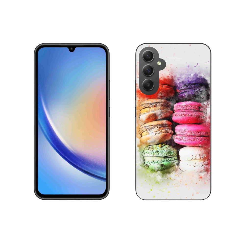 Gélový kryt mmCase na Samsung Galaxy A34 5G - makrónky