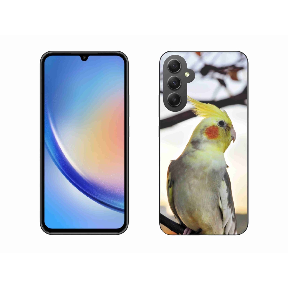 Gélový kryt mmCase na Samsung Galaxy A34 5G - papagáj korela