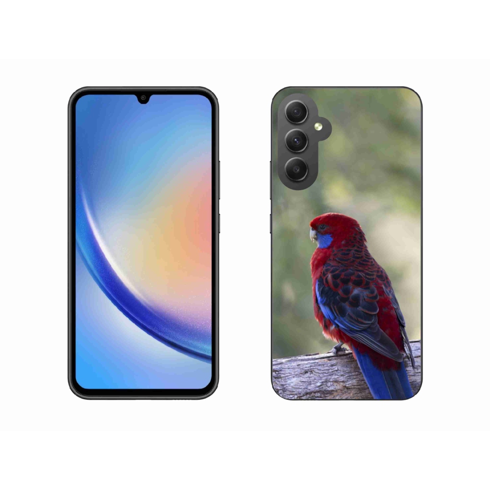 Gélový kryt mmCase na Samsung Galaxy A34 5G - papagáj rosela
