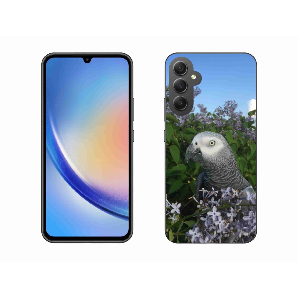 Gélový kryt mmCase na Samsung Galaxy A34 5G - papagáj žako