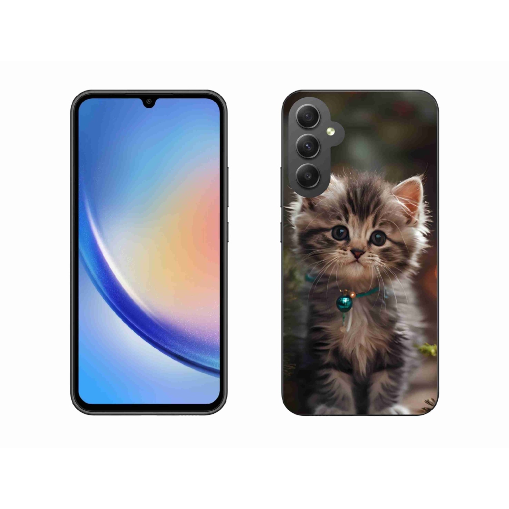 Gélový kryt mmCase na Samsung Galaxy A34 5G - roztomilé mačiatko 11