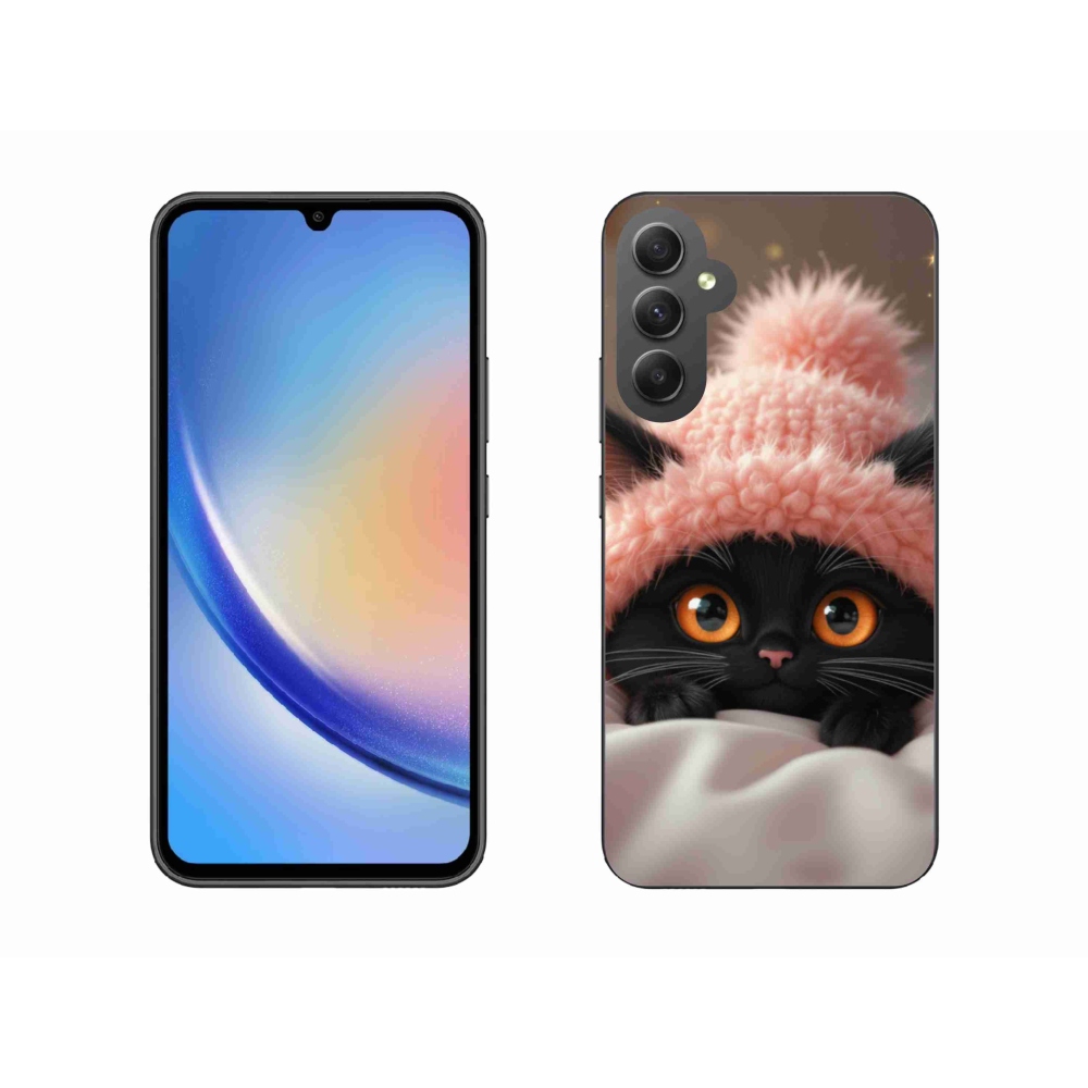 Gélový kryt mmCase na Samsung Galaxy A34 5G - roztomilé mačiatko 7