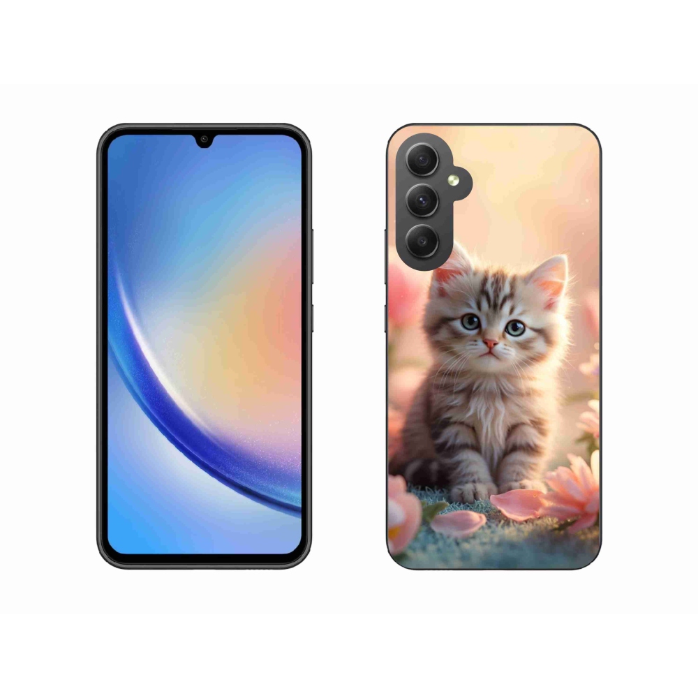 Gélový kryt mmCase na Samsung Galaxy A34 5G - roztomilé mačiatko 8