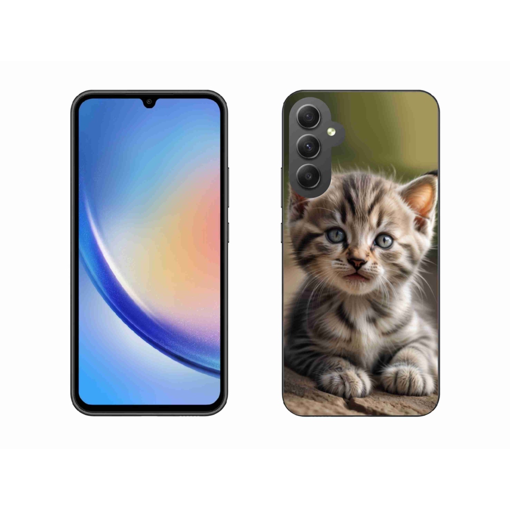Gélový kryt mmCase na Samsung Galaxy A34 5G - roztomilé mačiatko 9