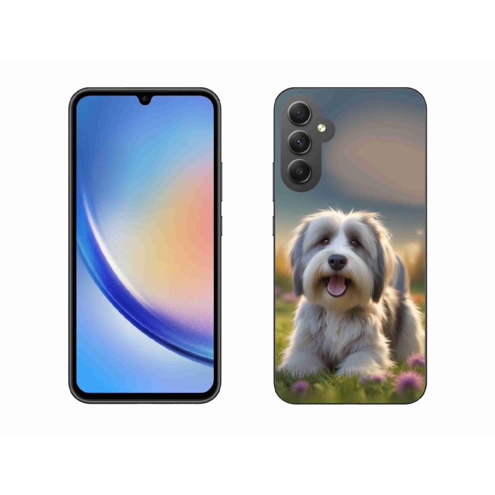 Gélový kryt mmCase na Samsung Galaxy A34 5G - roztomilý havanský psík