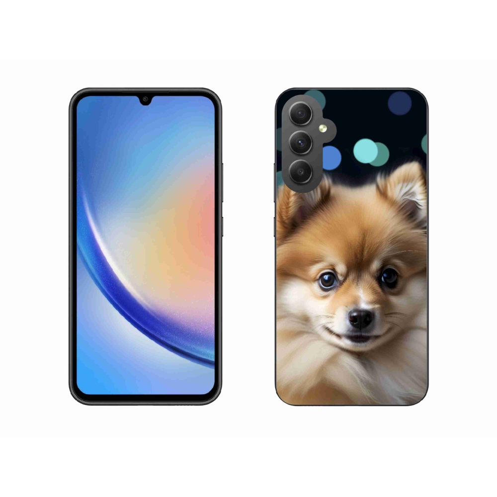 Gélový kryt mmCase na Samsung Galaxy A34 5G - roztomilý pomeranian