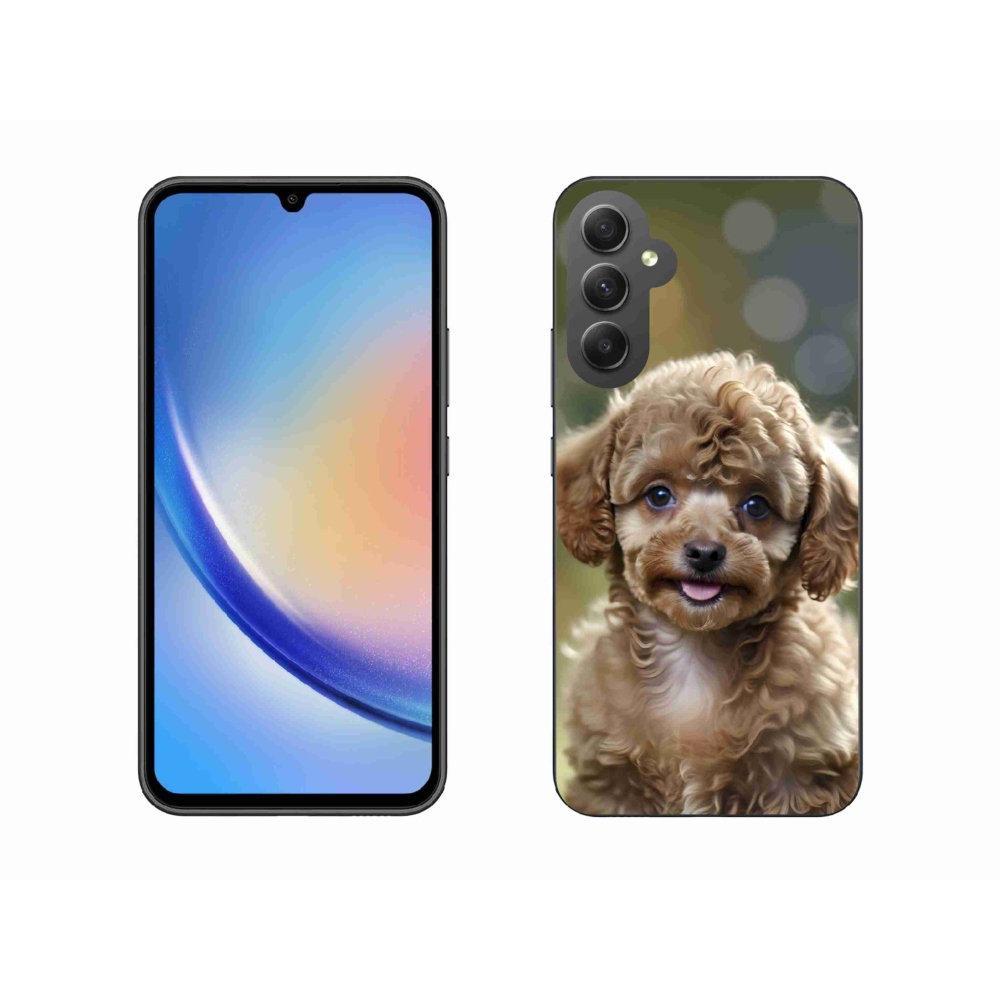 Gélový kryt mmCase na Samsung Galaxy A34 5G - roztomilý pudel