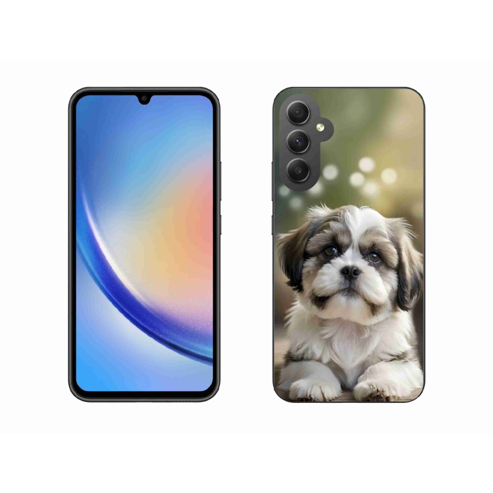 Gélový kryt mmCase na Samsung Galaxy A34 5G - roztomilý shih-tzu