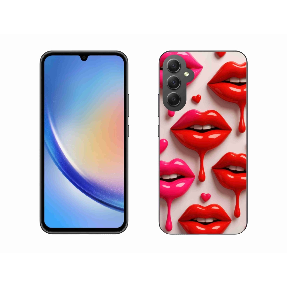 Gélový kryt mmCase na Samsung Galaxy A34 5G - pery 2