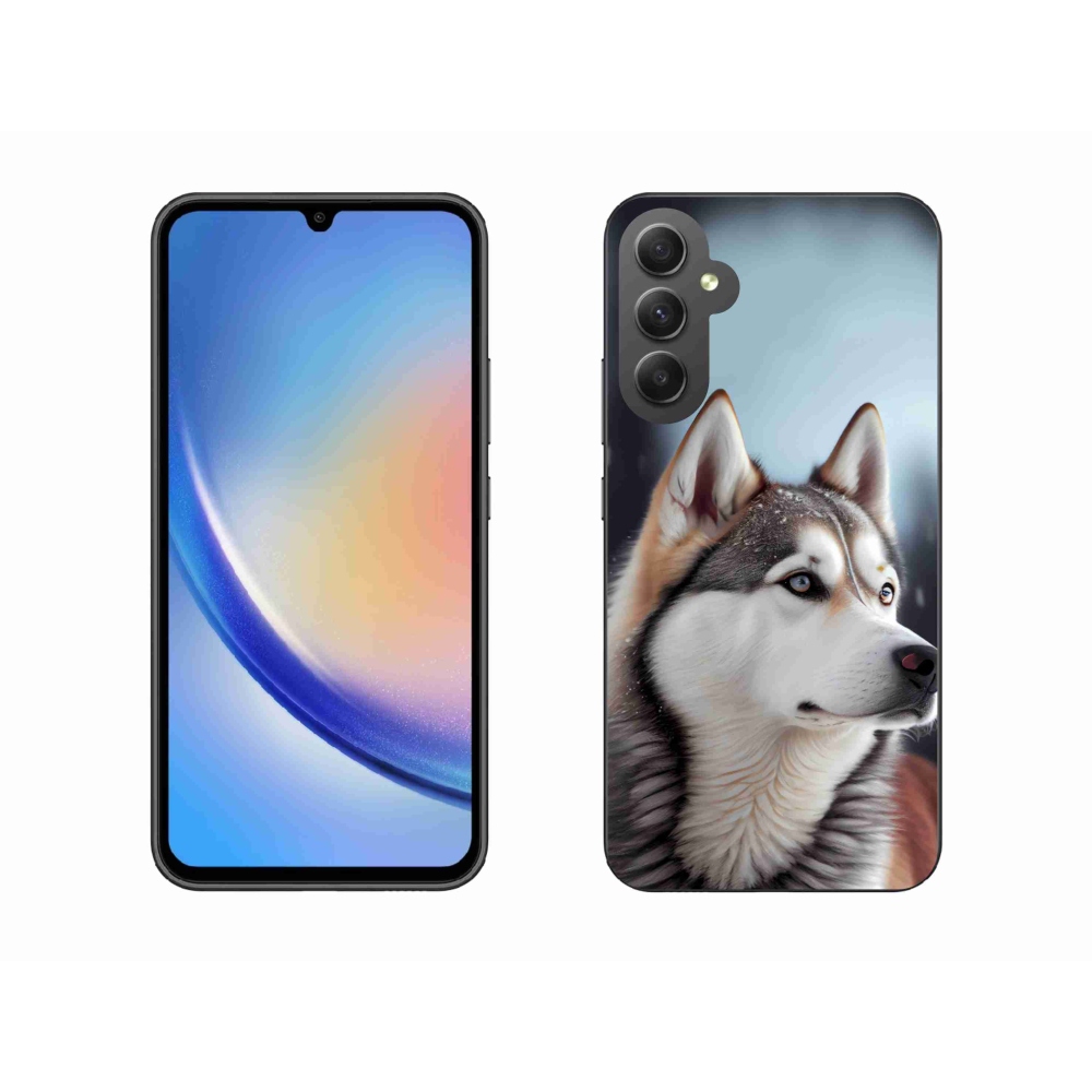 Gélový kryt mmCase na Samsung Galaxy A34 5G - sibírsky husky