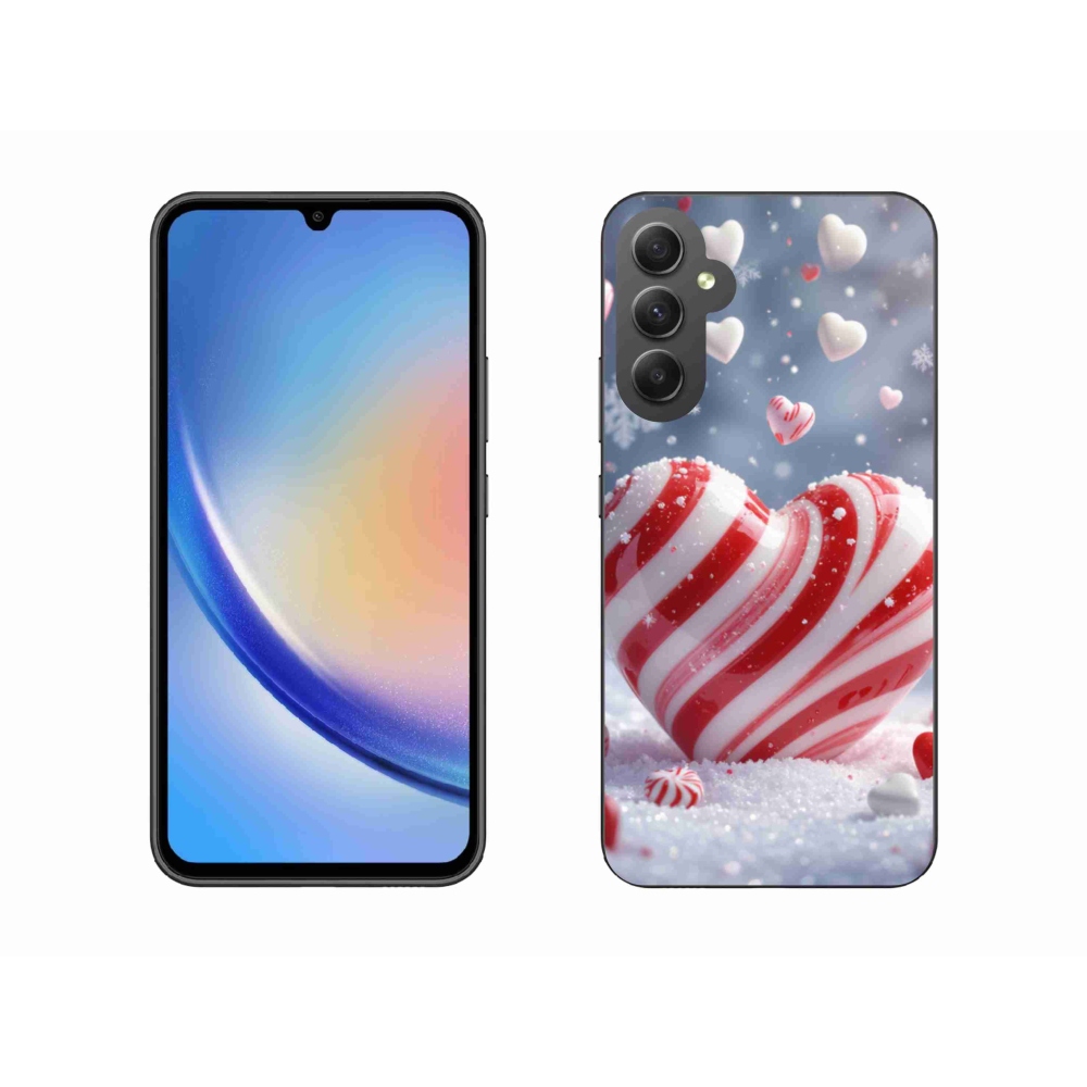 Gélový kryt mmCase na Samsung Galaxy A34 5G - sladké srdce