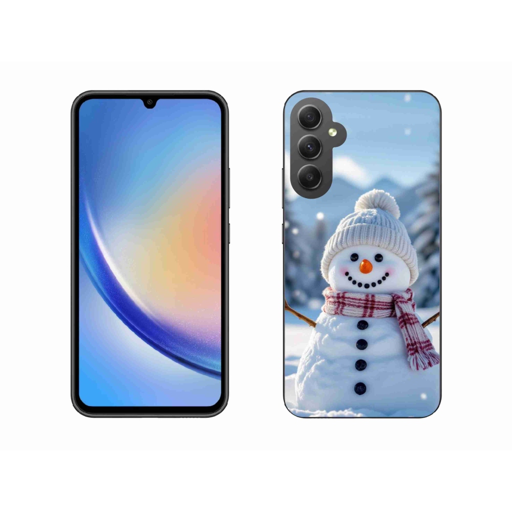 Gélový kryt mmCase na Samsung Galaxy A34 5G - snehuliak 3