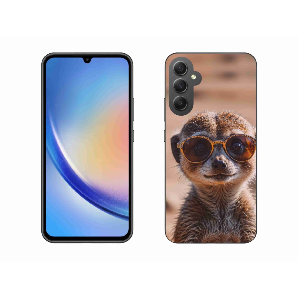 Gélový kryt mmCase na Samsung Galaxy A34 5G - štýlová surikata