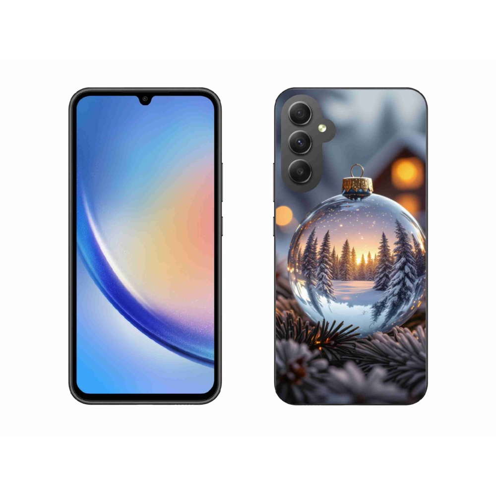 Gélový kryt mmCase na Samsung Galaxy A34 5G - vianočná ozdoba