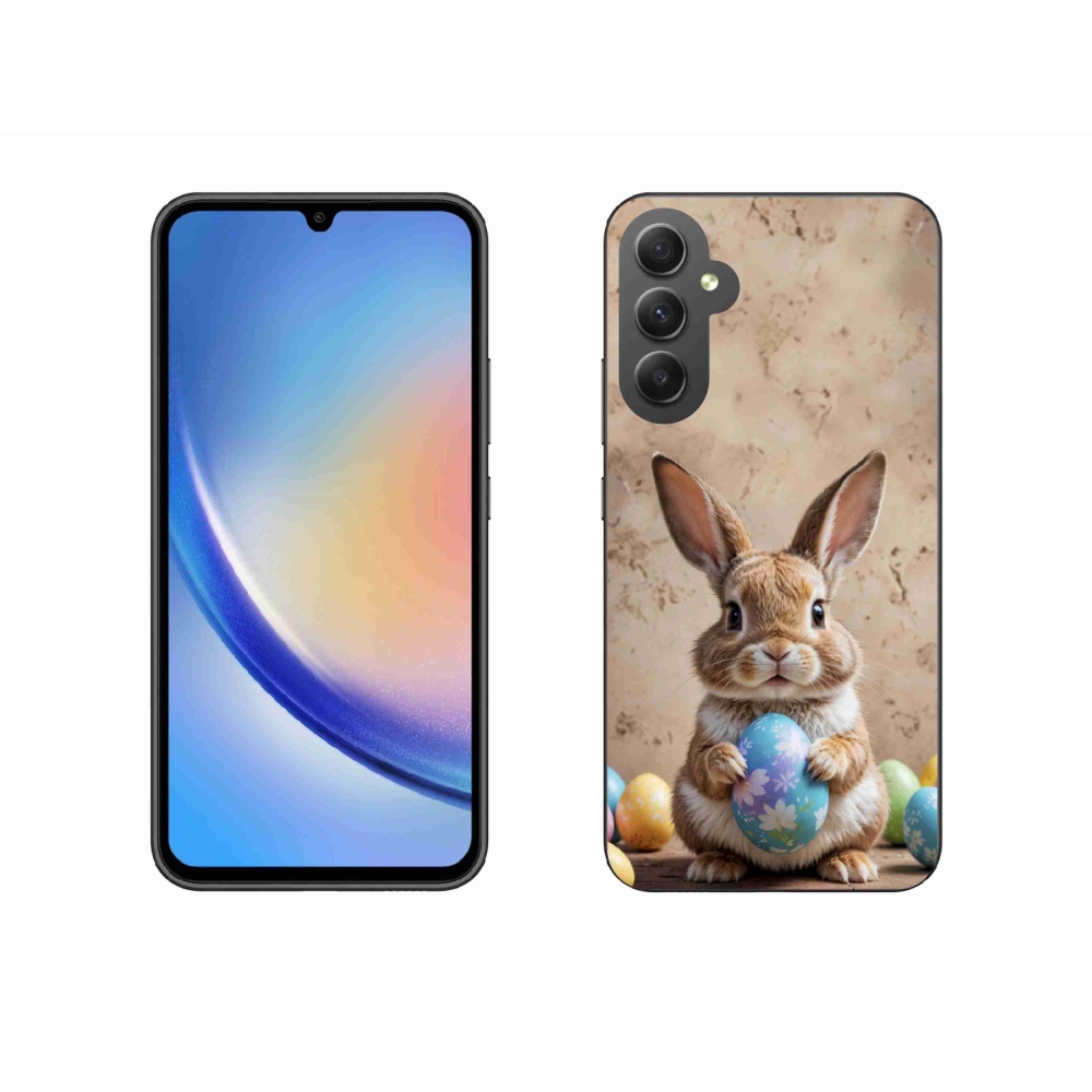 Gélový kryt mmCase na Samsung Galaxy A34 5G - veľkonočný zajačik