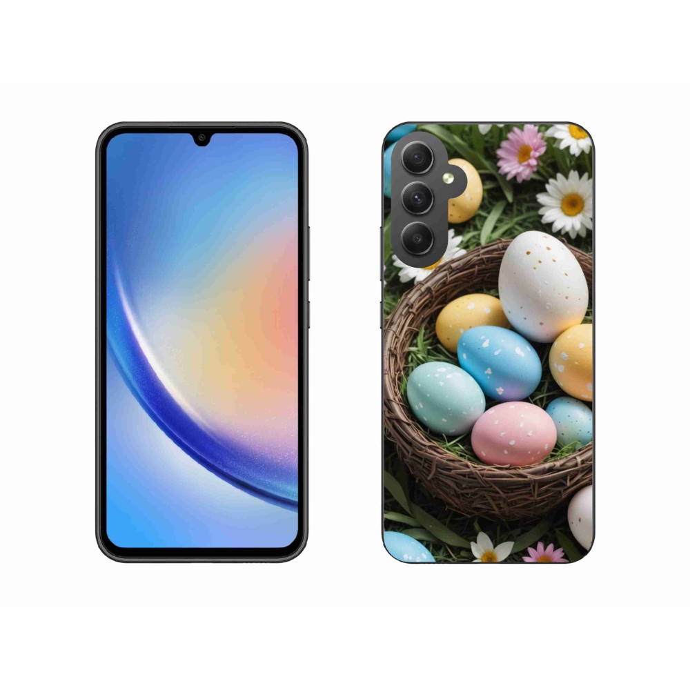 Gélový kryt mmCase na Samsung Galaxy A34 5G - veľkonočné vajíčka 2