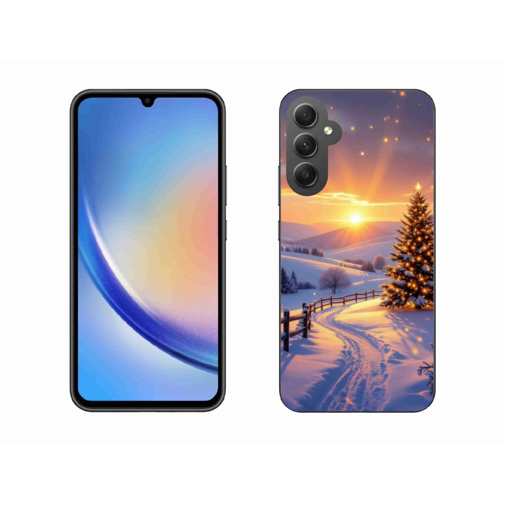Gélový kryt mmCase na Samsung Galaxy A34 5G - zimná krajina