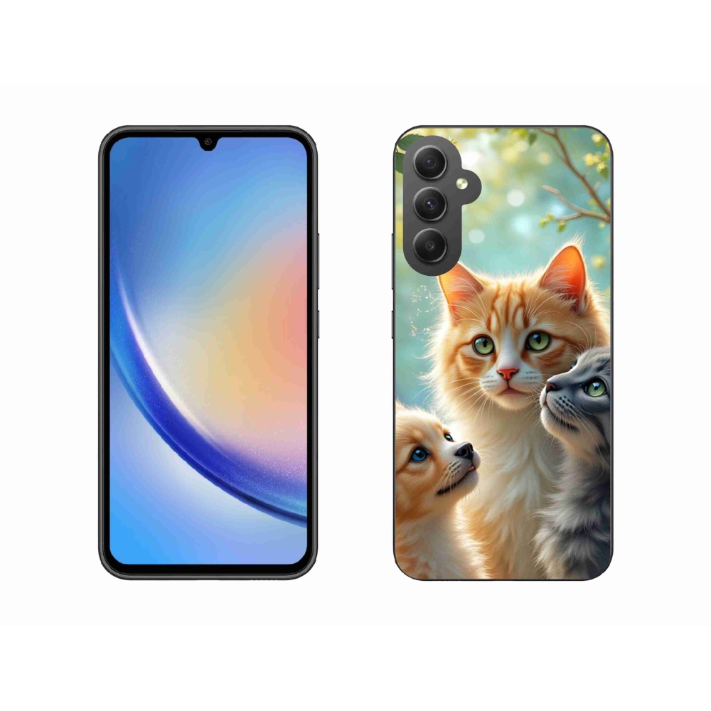 Gélový kryt mmCase na Samsung Galaxy A34 5G - zvieracie priateľstvo 2