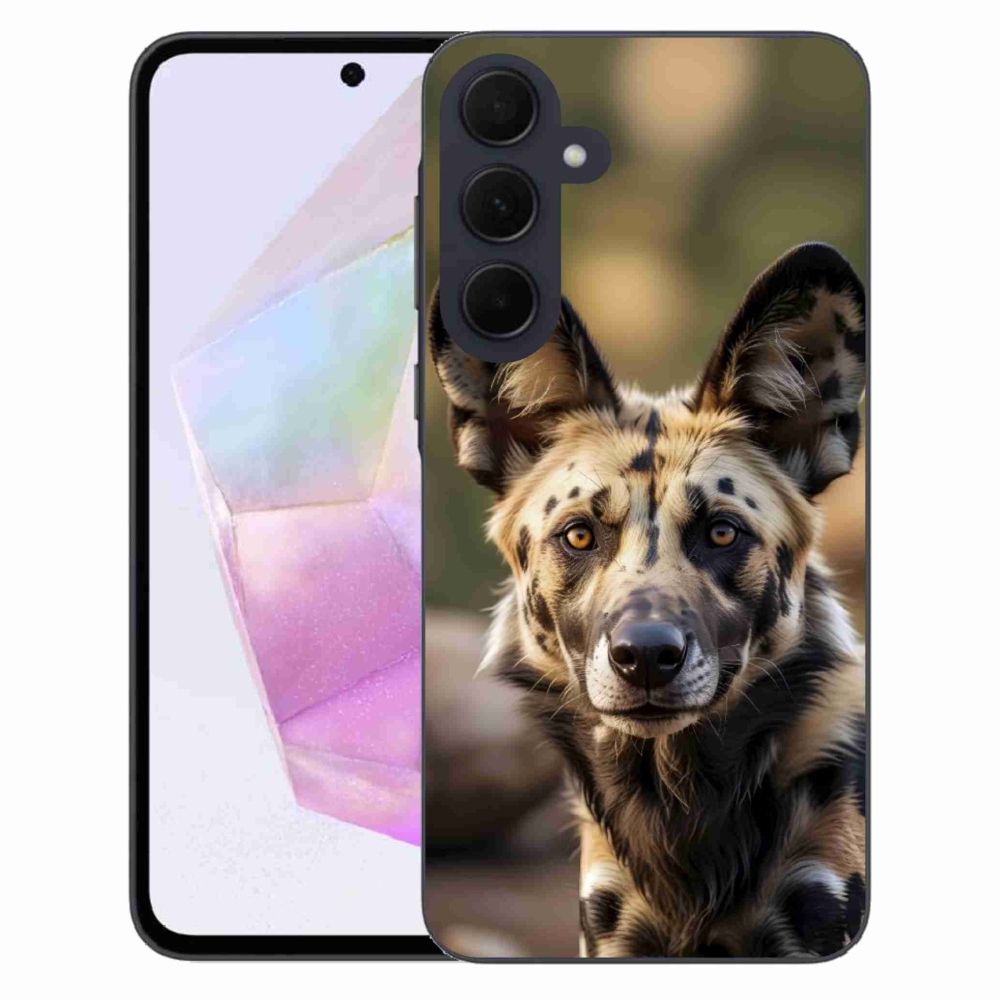 Gélový kryt mmCase Samsung Galaxy A35 5G - africký divoký pes