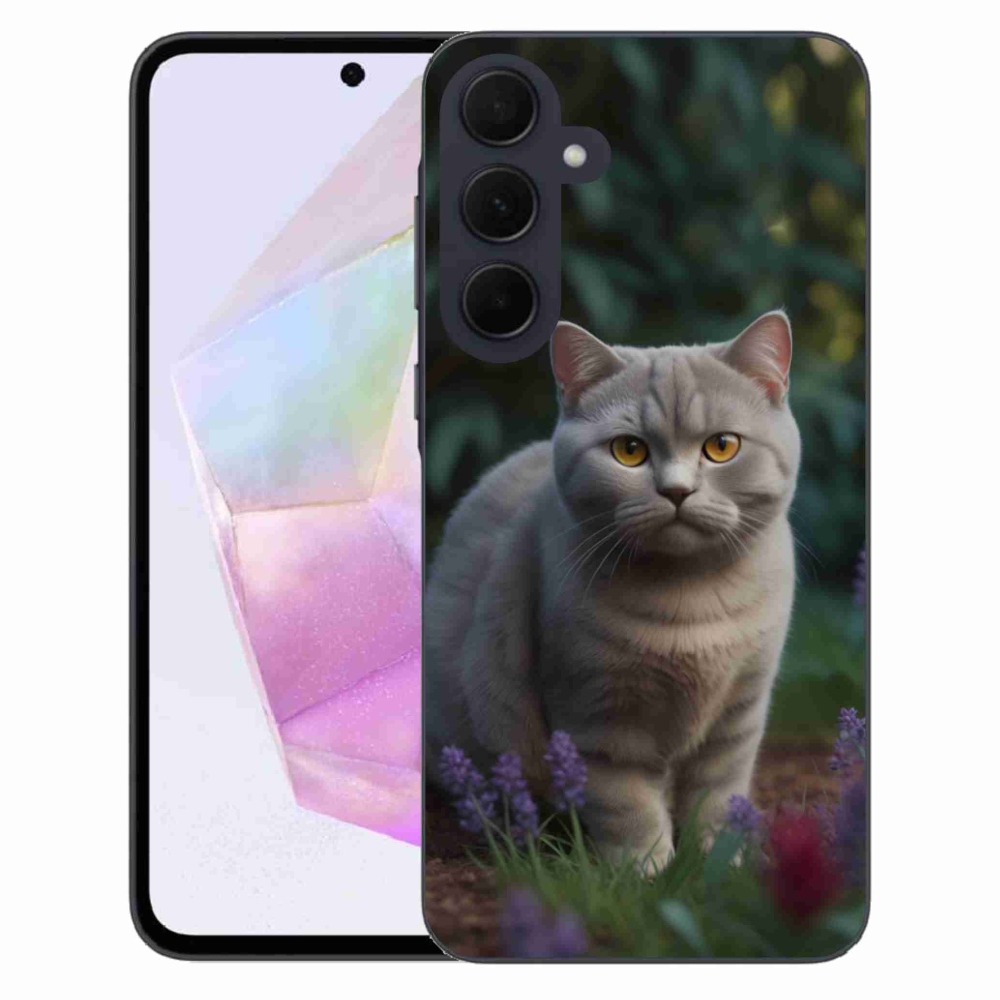 Gélový kryt mmCase na Samsung Galaxy A35 5G - britská mačka